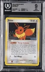 2005 POKEMON EX UNSEEN FORCES REVERSE FOIL #55 EEVEE BGS 9