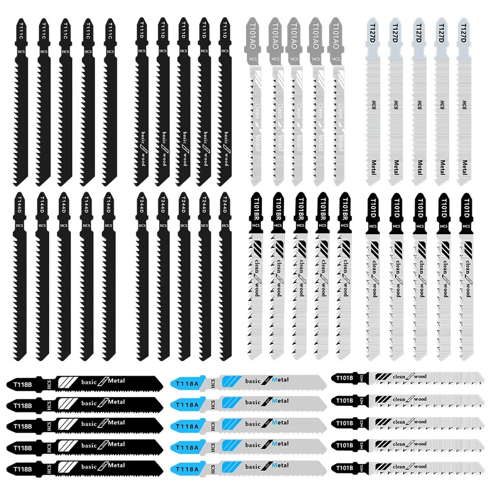 55x Stichsägeblätter T-Schaft Holz PVC Für Bosch Dewalt Makita Stichsägeblatt - Bild 4 von 4