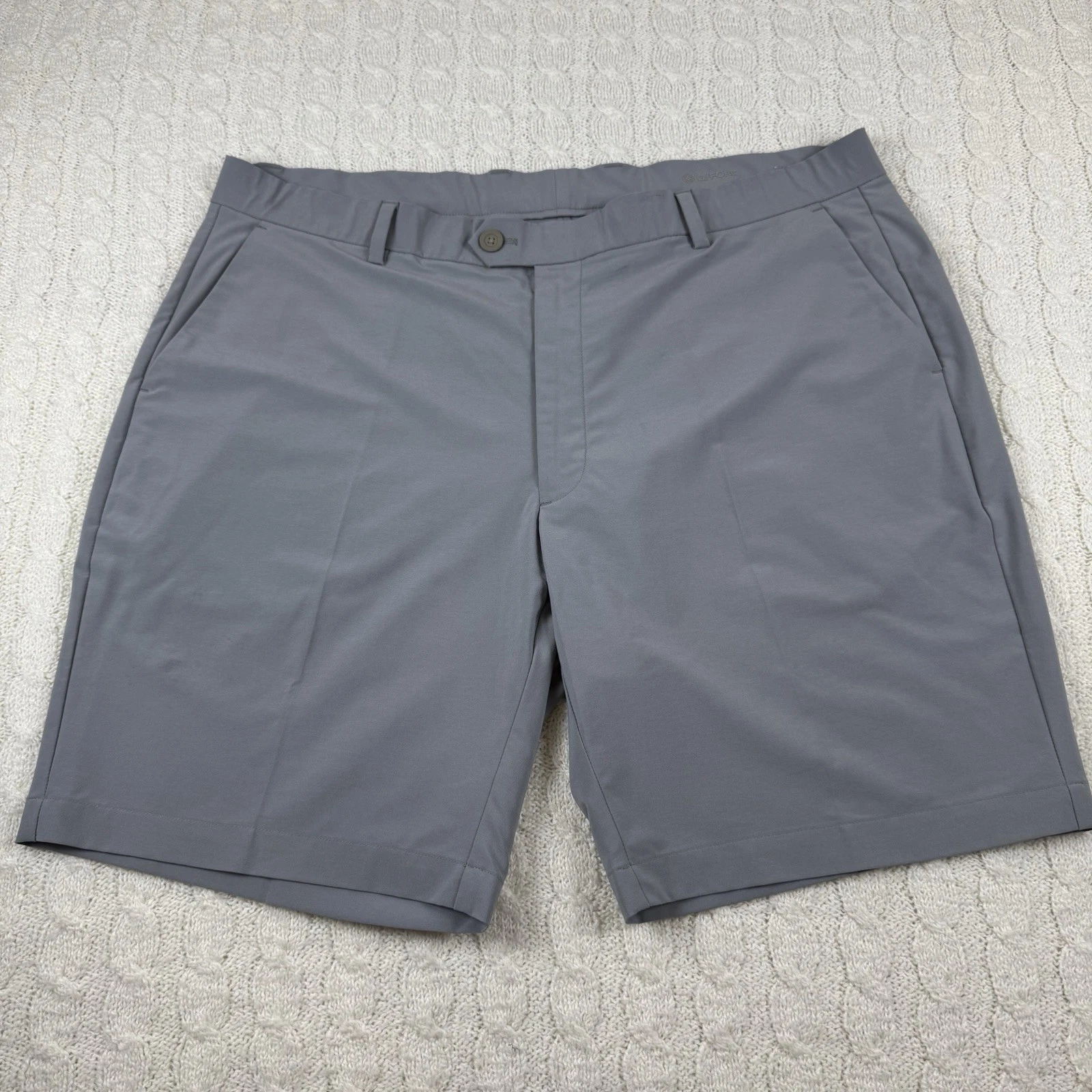 G/Fore Maverick 4-Way Stretch Chino Shorts Men’s 40 Gray Golf Performance