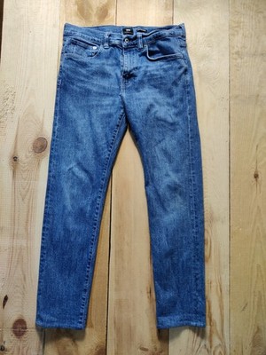 EDWIN JEANS BLAU W32 L30 DENIM ED-80 MID RISE SLIM TAPERED ZIP FLY HERREN 32X30
