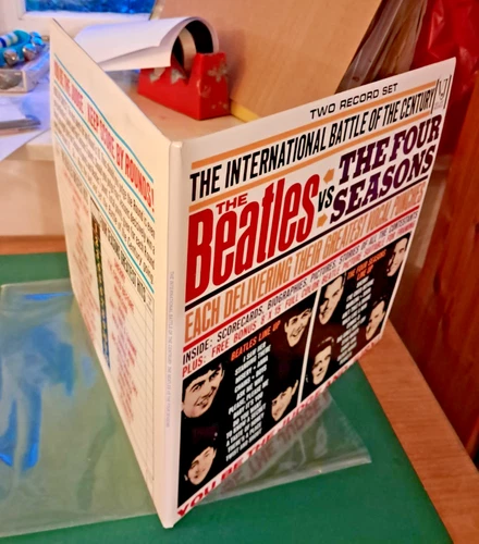 The Beatles vs Four Seasons Mono Gatefold Custom reprint no vinyl
