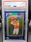 Bo Nix 2024 Donruss Optic Blue Hyper #209 PSA 10