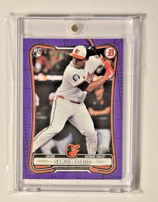 2026 BOWMAN RC PURPLE BORDER PAPER /250 #93 SAMUEL BASALLO