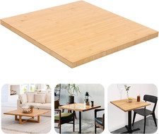 24" X 25" Butcher Block Countertop, 1.2 Inch Thick Solid Bamboo Desktop Replac