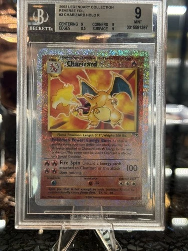 Pokemon Charizard 3/110 Legendary Collection Reverse Holo BGS 9 psa