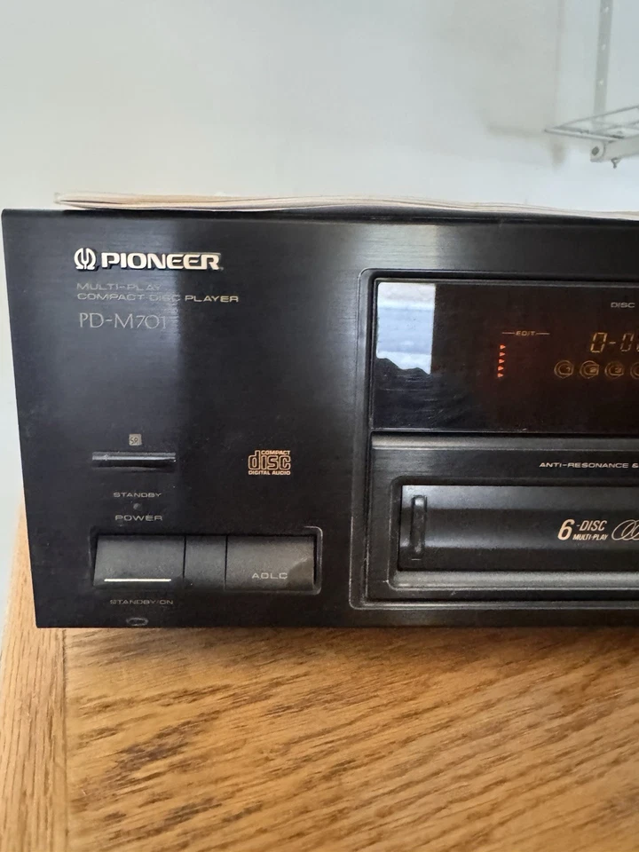 Reproductor de discos compactos multijugador Pioneer PD-M701 6 CD, probado, sin control remoto, bonito Foto 4 de 4