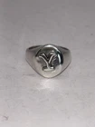 Vintage Taxco Mexicana 925 Sterling Silver Tribal Biker Gothic Ring Sz #19=US8.6