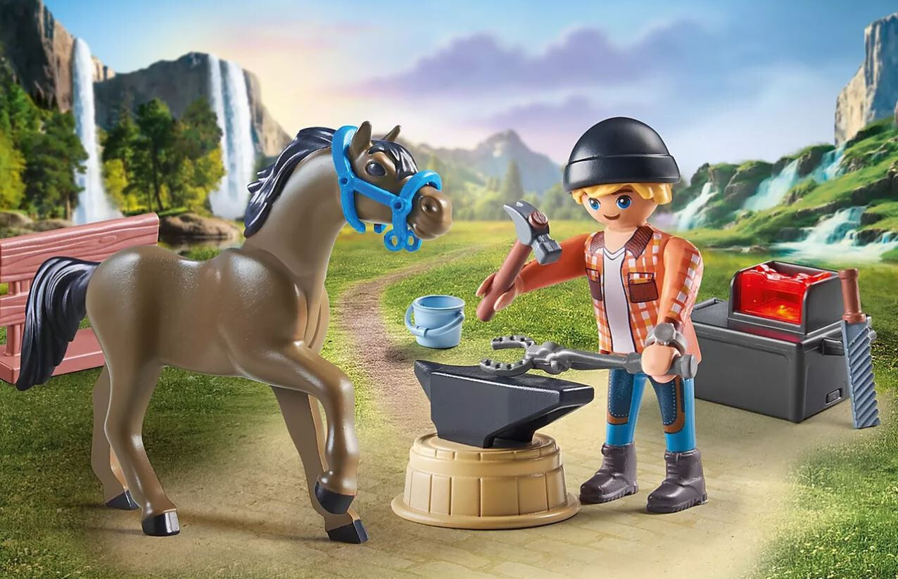 PLAYMOBIL Horses of Waterfall 71355 Salto de Caballos con Zoe y