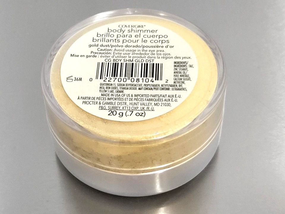 Polvo resaltador suelto COVERGIRL Body Shimmer 'POLVO DE ORO' con soplo (#m1YJ2 Foto 3 de 3