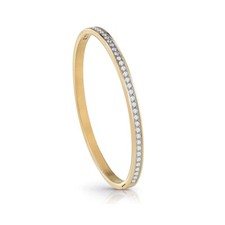 Image of Guess Bangle UBB02248YG Gold Plated Crystal