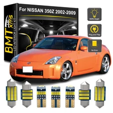 7x Interior LED Light Bulbs License plate For Nissan 350Z 2002-2009 White
