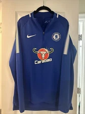 CHELSEA 2017/2018 FOOTBALL SOCCER TRAINING SWEATSHIRT NIKE 905173-454 MENS SZ M