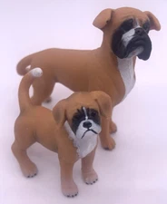 Schleich Boxer Dog Adult Puppy Family 16390 16391