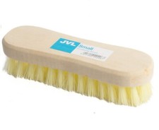 JVL Hand Held Wooden Scrubbing Brush Household Cleaning Brush Hard Bristles