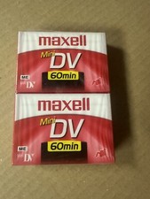 Maxell Mini DV Digital Video Cassette Tapes 60 Minute Double Pack Sealed 2 New