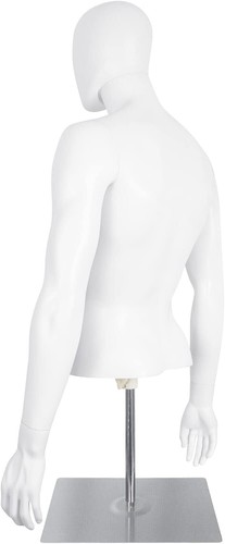 Male Mannequin and Mannequin Torso with Stand Half Body Dress Form Plastic - Picture 3 of 6