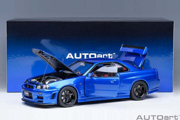 ミニカー hpiracing Nismo R34 S-tune Bayside Blue 1/18 Motorhelix Nissan Skyline GT-R GTR R34 Nismo Customized