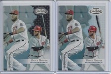 2017 Topps Gold Label Bryce Harper Base And Black Parallel Class 1 Card #1
