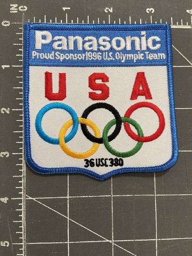 Panasonic Proud Sponsor 1996 U.S. Olympic Team USA Patch 36 USC 380 Atlanta GA - Picture 8 of 12