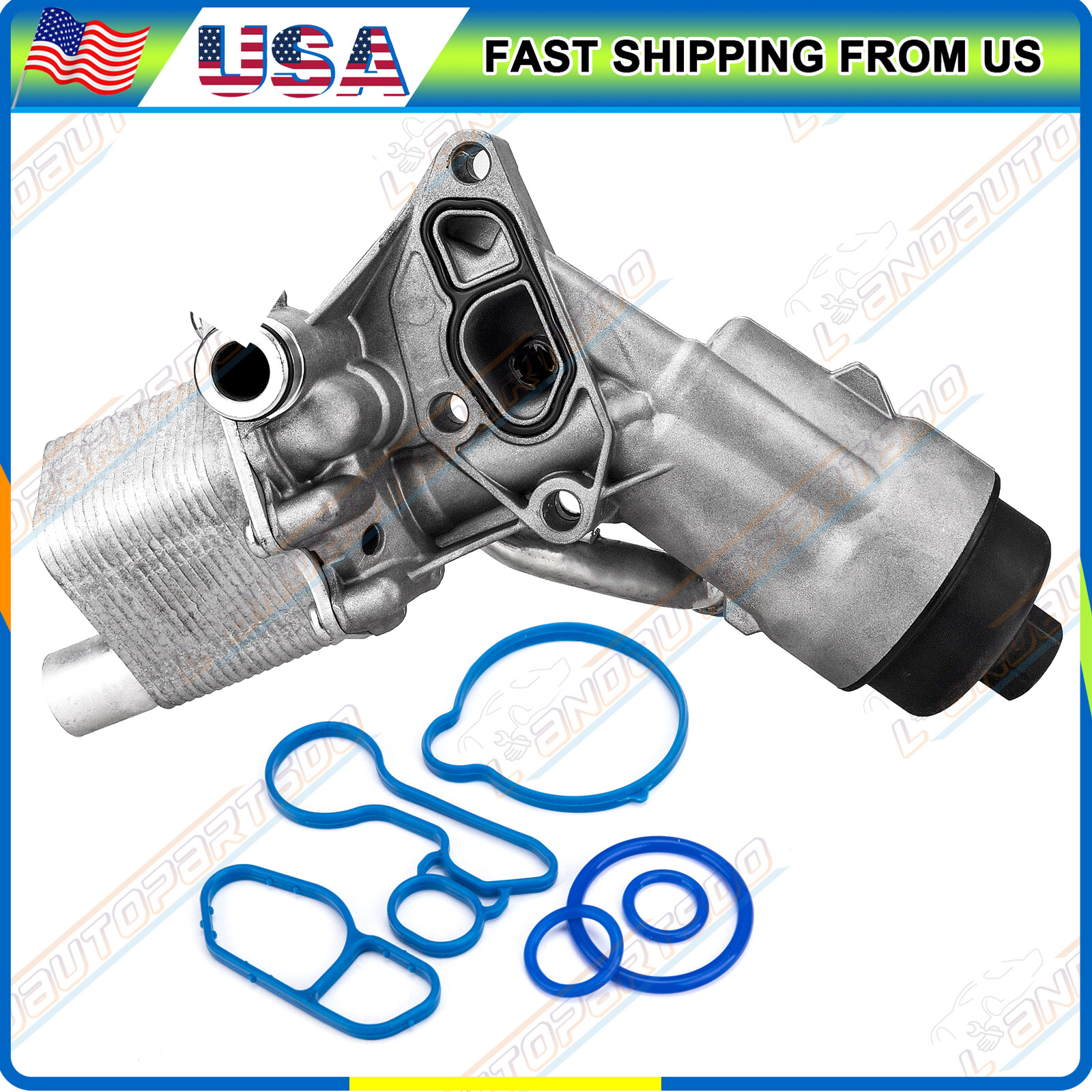 Oil Cooler Assembly & ACM Gaskets For Chevy Cruze Sonic Trax Buick