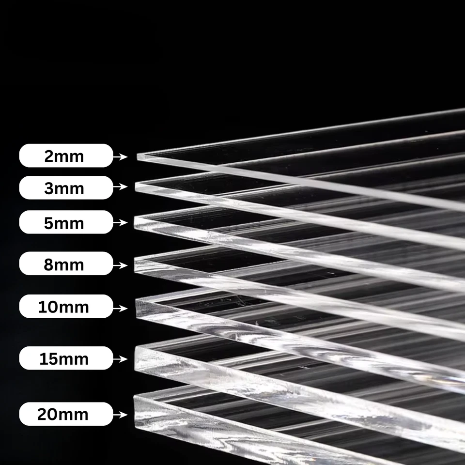 Acrylic Plexiglass Plastic Sheet - 1/8" Thick - Silver Mirror - 24" x 48" - Image 2 of 4