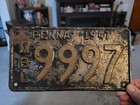 Rare 1947 Original Penna Pennsylvania MBL Motor Boat License Plate # 9997 — photo 5