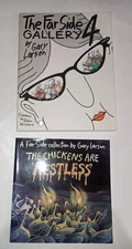 The Far Side Gallery #4 (Andrews McMeel, July 1993) + The Chickens Are Restless 