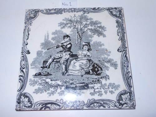 1 Old Antique Arts and craft tile Art Nouveau Transfer Ceramic 6x6 MINTON #1 - 第 1/4 張圖片