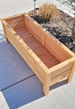 Handmade Cedar Raised Wood Planter Box - 47"x16"x16" or 16x16x16 - Pre-assembled