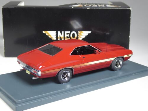 (YG-4) Neo Scale Models Ford Gran Torino Coupé Sport rot in 1:43 in OVP - Bild 3 von 3