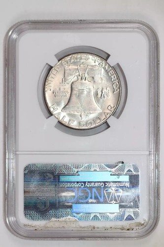 1962-D FRANKLIN HALF DOLLAR NGC MS65 FBL - Picture 2 of 2