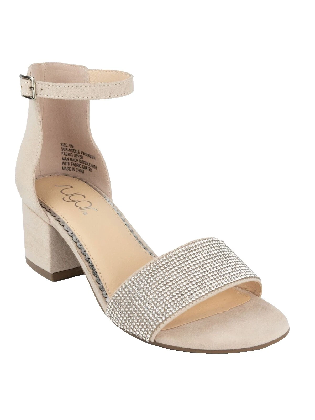 Sandalias para mujer lisas al azúcar