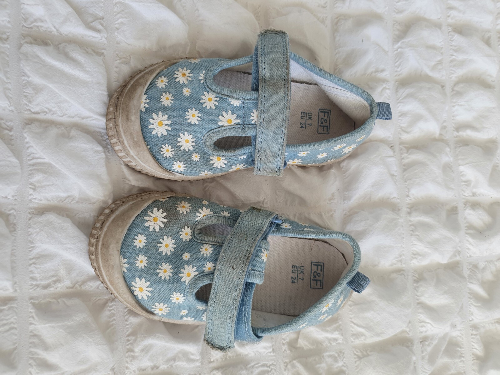 Girls Canvas Pump Shoe Uk 7 F&f Tesco