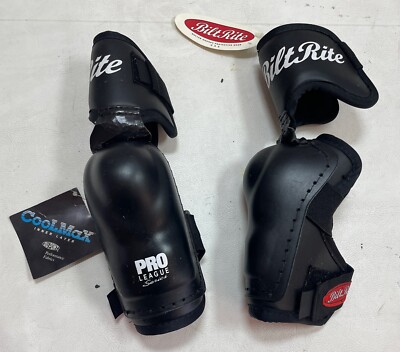 Bilt Rite Pro League Series Ice Roller Hockey Elbow Pads JUNIOR JR NEW Vintage