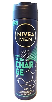 35,50 /L - 6er Pack Nivea Men Deospray   Ultra Charge   150ml