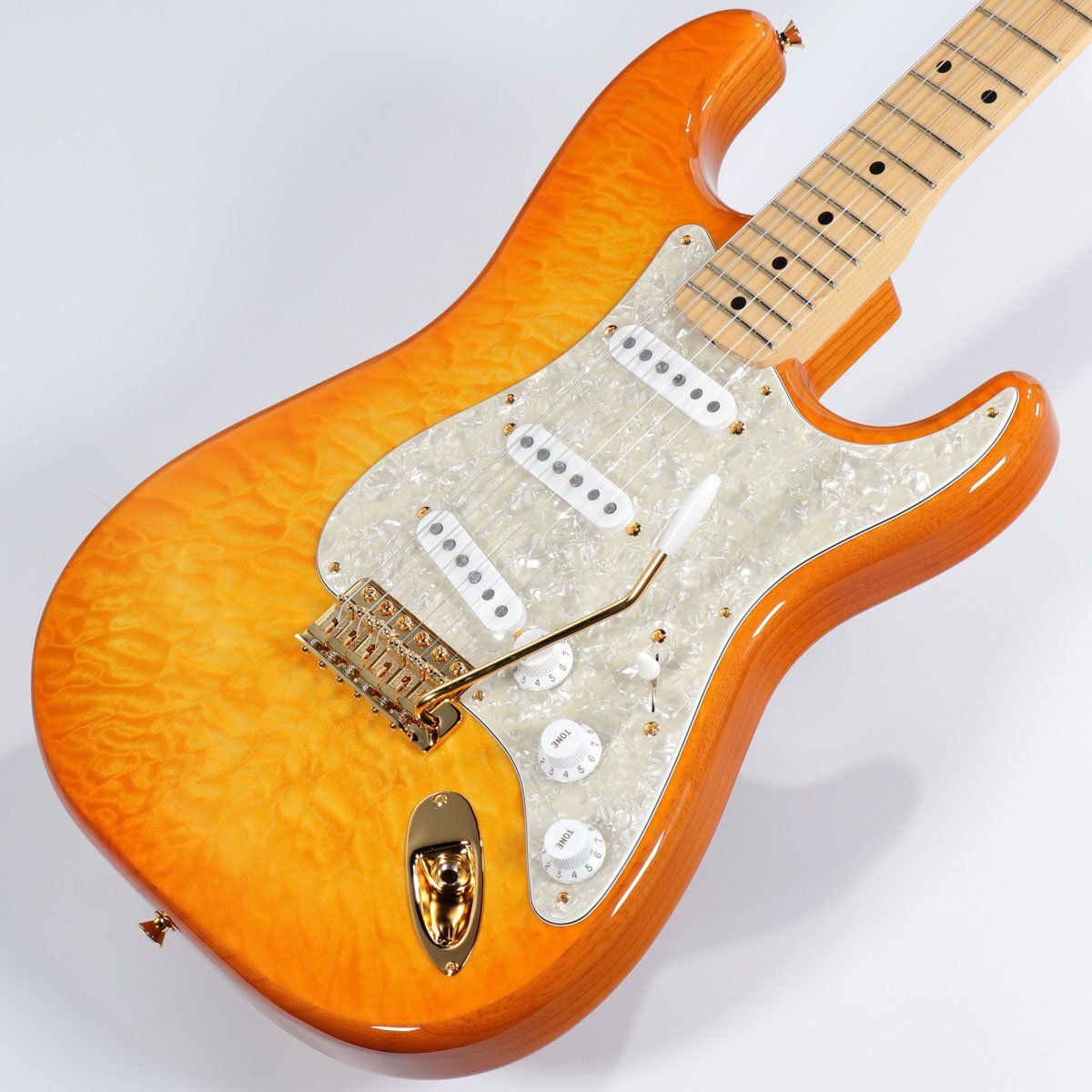 New Fender MIJ Traditional 50s Stratocaster Maple Ash Honey Burst 