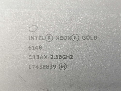 Procesador-CPU Intel Xeon Gold 6140 SR3AX 2,30 GHz 18 núcleos 24,75 MB 140W L - Zdjęcie 3 z 3