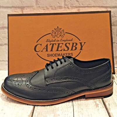 Herren Catesby Smarte Formelle Schnürleder Brogue Schuhe MCATESPT002T