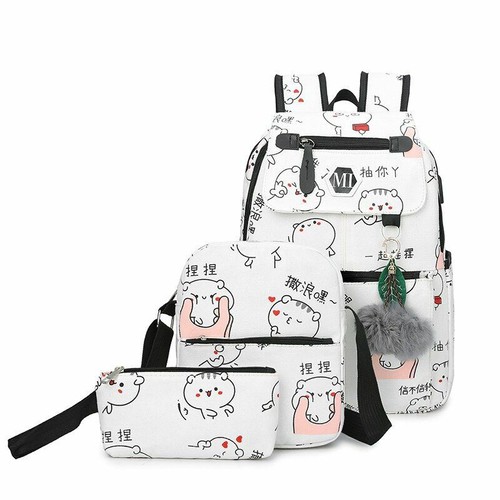 Zaino Set per Bambine Teenager College Studente Zainetto Spalla Borse Donna  3 | eBay