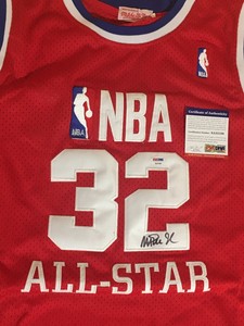 magic johnson signed jersey ebay
