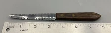 Vintage Real Keen USA Stainless Steel Grapefruit Knife with Wooden Handle
