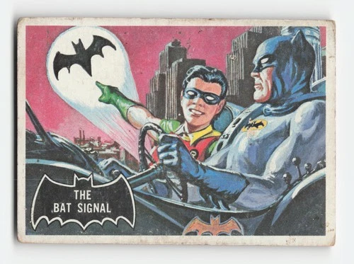 1966 Topps Batman (Black Bat Logo) #3 The Bat Signal Poor