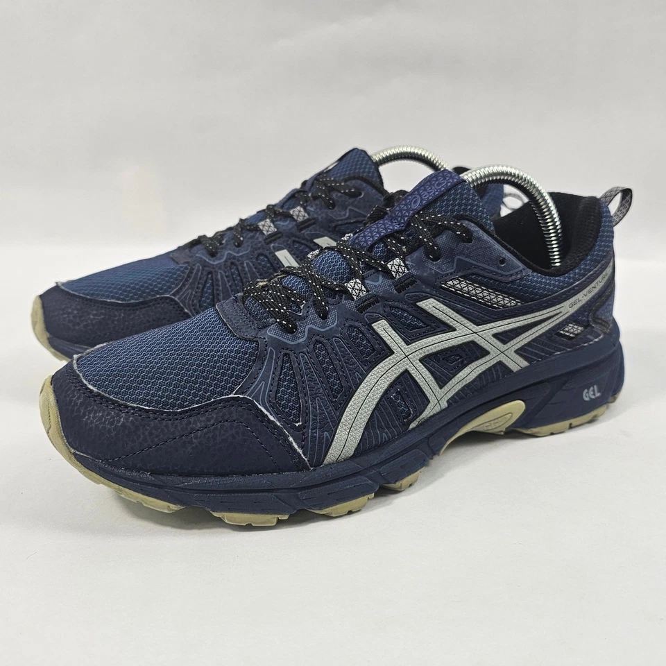 ASICS GEL-Venture 8 туфли мужские 8,5 очень широкий синий след работает туризм 1011A561 - Изображение 3 из 4