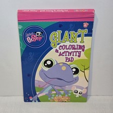 2010 Littlest Pet Shop Jumbo Coloring  Activity Pad LPS Frog Cover