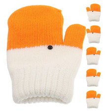 3 Pairs Thermal Mittens Winter Gloves Cute Adults for Driving Animal