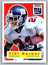 💎2001 Topps Heritage Football #22 Tiki Barber - New York Giants💎