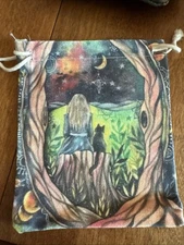 Canvas Bags 5.5 x 7 Metaphysical Mystic Bags For Tarot Card Decks Or Crystals