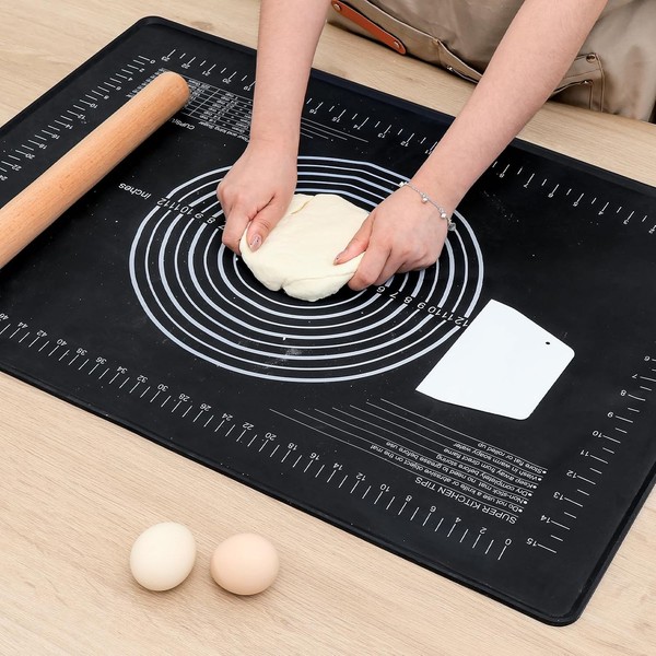 Silikon Backmatte Mit Rand Antihaft Teigmatte Backunterlage 40X30Cm KüChe-image