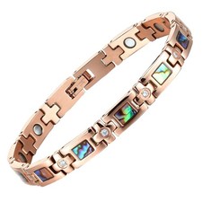 Magnetic Bracelet for Women, Titanium Steel Strength Magnetic Bracelet with S...