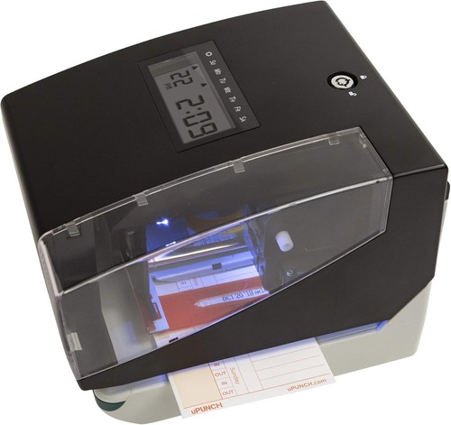 uPunch CR1000 Digital Time Clock & Date Stamp Ribbon / Keys / TimeCards 3546UP2 - Picture 3 of 8